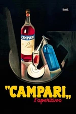 Vintage Aperitif Bitter Campari Print Advertising Poster Poster Poster Poster