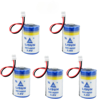 5PCS ER14250 Battery 1200mAh for Delta Programmer DVP-80EH Series PLC Battery