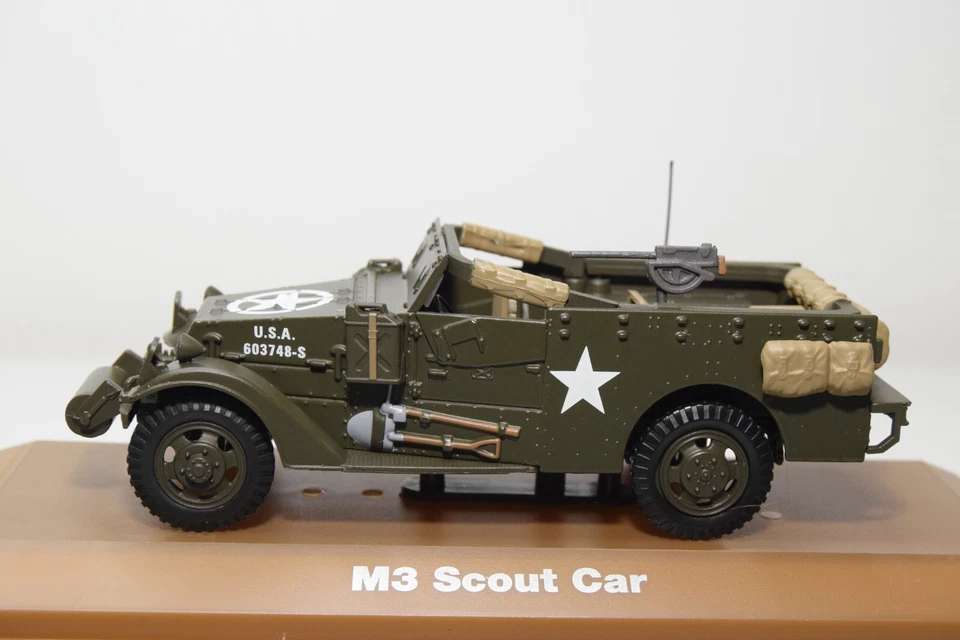 B43 1:43 ATLAS MILITARY M3 SCOUT CAR U.S. ARMY MIB - Image 3 of 4