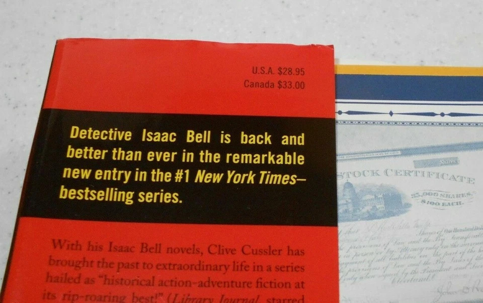 The Assassin by Clive Cussler & Justin Scott, Signed, 1st Edition, Hardcover - Image 2 of 4