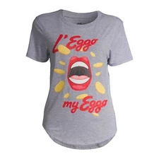 NO Tags L'Eggo My Eggo T-Shirt New Licensed Graphic Tees Juniors Size XL