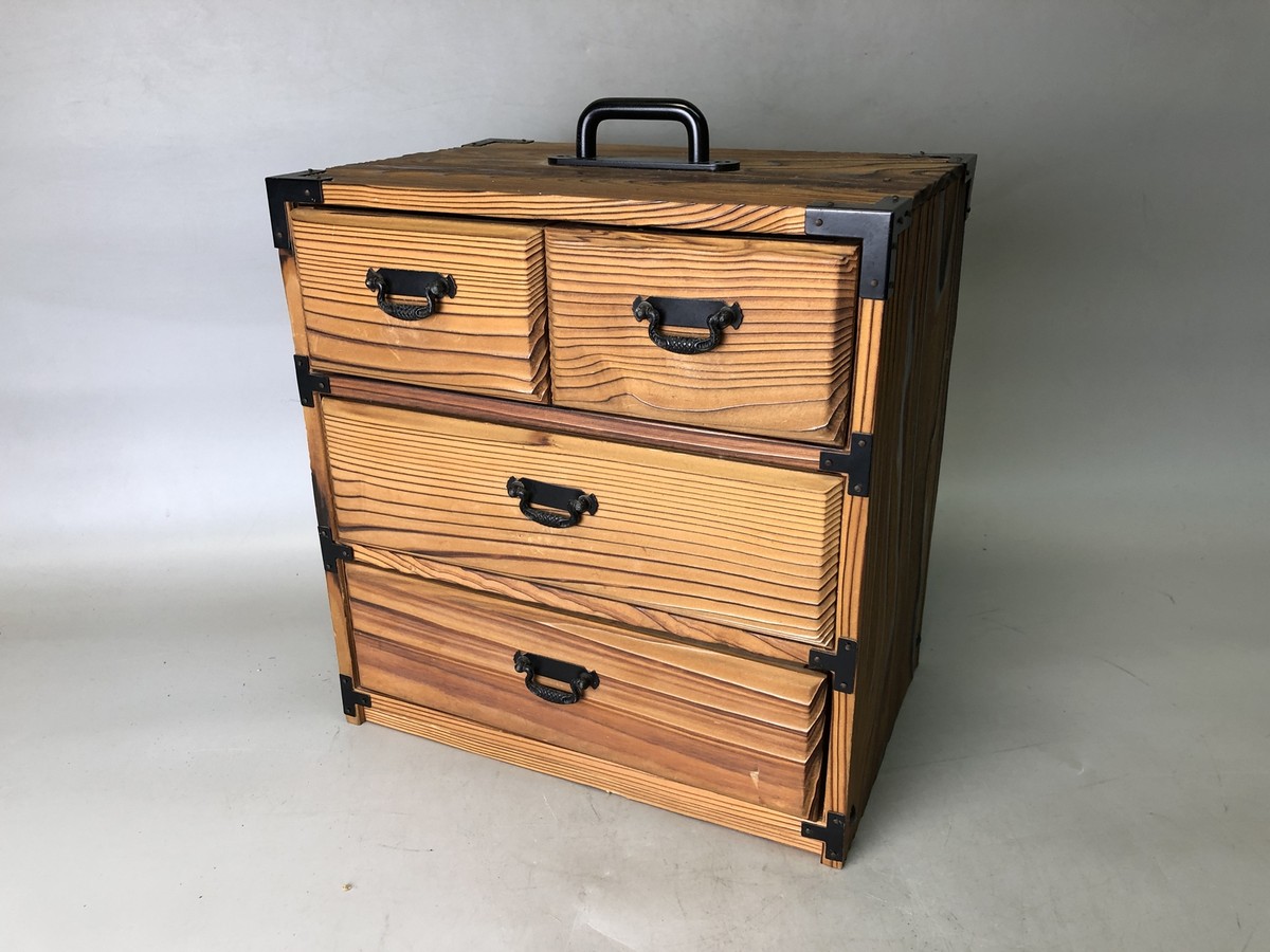 Y7776 TANSU wooden small Chest of drawers Japan antique furniture