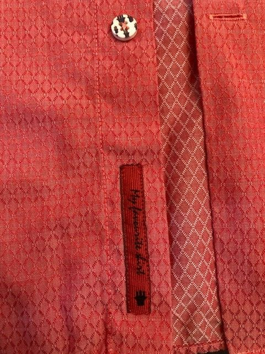 Luchino Visconti Classic Langarm Premium Hemd Rot @XL - Bild 5 von 6