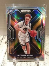 2020-21 Panini Prizm Nico Mannion Silver Holo ROOKIE Refractor Warriors RC SP C1