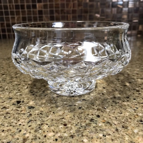 Vintage Waterford Crystal Lismore 5" Footed Bowl/Candy Dish