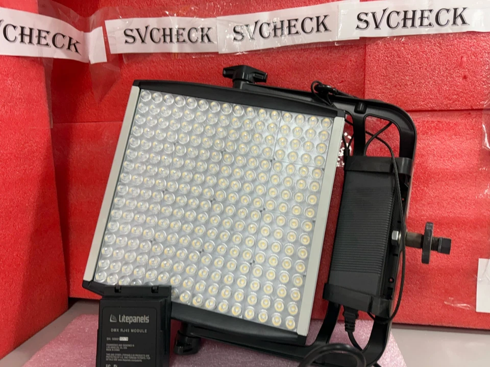 Lightpanels Astra 1x1 Daylight 13-24VDC LED Panel w/ Power Cable XLR DMX Module - Image 2 of 4