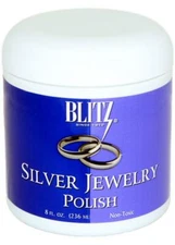 Blitz Silver Jewelry Polish Tarnish Remover 925 Jewelry Cleaning Polish 8oz