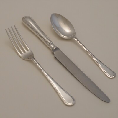 FEDERKANTE Design Sheffield Silber Service Besteck Besteck Gabeln & Löffel