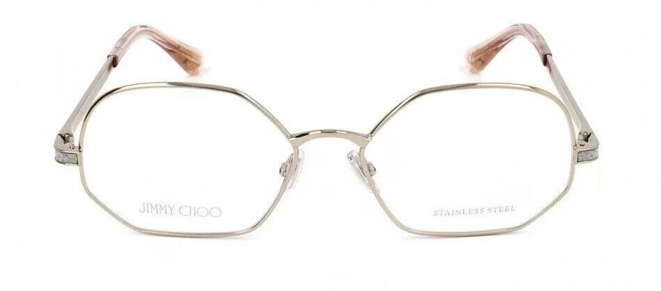 340€ Geometric Hexagonal Eyeglasses Frame Jimmy Choo JC245