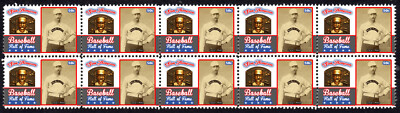 SAM THOMPSON BASEBALL GREAT HALL OF FAME INDUCTEE STRIP OF 10 MINT STAMPS