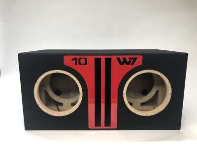 JL Audio 10W7 AE dual ported sub box SPECIAL EDITION with red