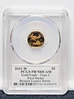 2021-W PCGS PR70 DCAM Gold Eagle Type 1 First Strike Reagan