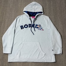 Vintage Disney Eeyore Bored Fleece Hoodie Pullover Blue Women 2X Winnie the Pooh