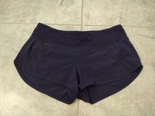 LULULEMON Women's Speed Up LR Low Rise dark purple 2.5" athletic shorts - size 6
