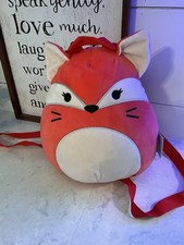 Squishmallow Fifi The Fox Marshmallow 12" Backpack Plush Secret Pocket