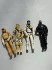 VINTAGE GI JOE USED figure lot x4 ARAH 1980s parts or restore