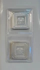 1oz (2x) ounce GEIGER EDELMETALLE .999 Silver Square Bars Consecutive Serial #’s