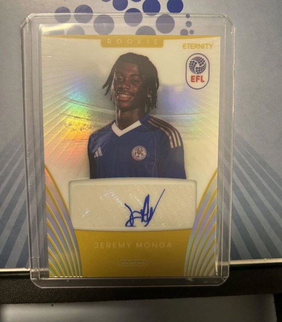 Jeremy Monga /5 Rookie Auto Gold Panini EFL Eternity Signed Autograph Card RC