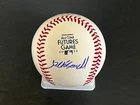 Jackson Chourio Brewers Signed 2022 Futures Game Baseball Beckett Holo Imperfect