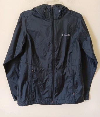 Columbia Womens Rain Jacket Sycamore Springs Size Small Black Omnishield NWT