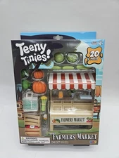 Teeny Tinies Teeny Farmers Market Playset 20 Piece Miniatures NEW 