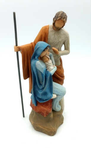 Willow Tree THE HOLY FAMILY A Child Is Born Nativity Lordi Joseph Mary & Jesus - Picture 6 of 10