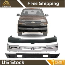 Front Bumper Chrome Steel Kit For 2003-2006 Chevrolet Silverado 2500hd 3500