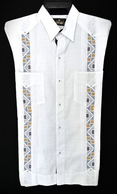 Authentic Men´s Guayabera shirt, made in Yucatan, Mexico. Short Sleeve