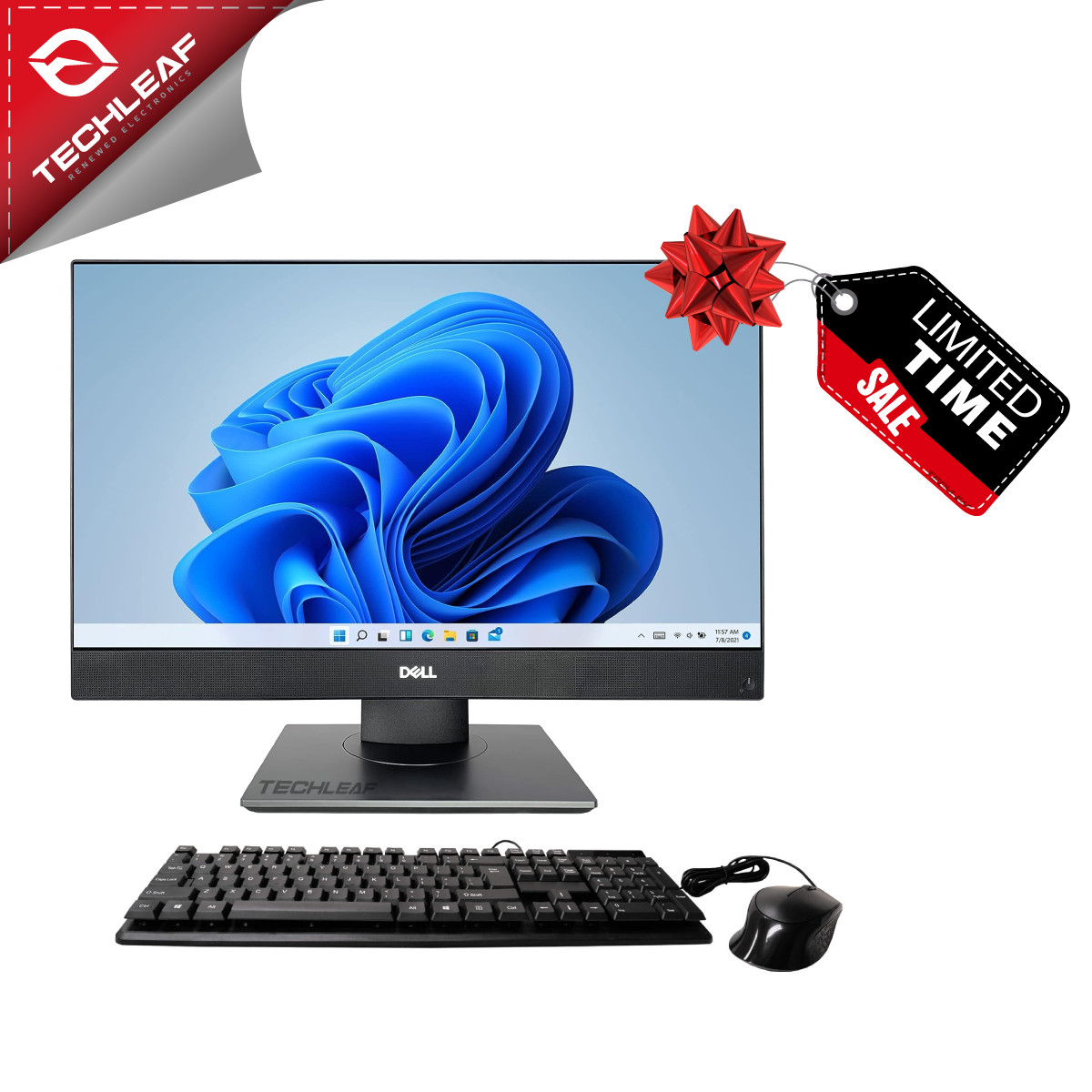 Dell All in One Desktop PC i7 9th, up to 64GB RAM 2TB SSD, 24", Windows 11 Pro