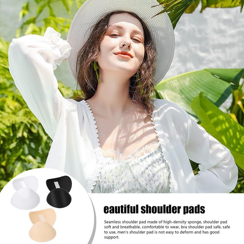3Pair Shoulder Pads Anti-slip Shoulder Sponge Pads Adhesive Shoulder Pads - Picture 2 of 12
