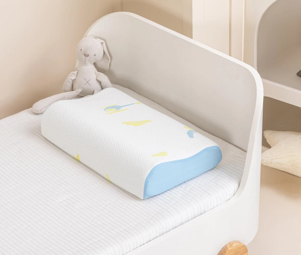 Almohada de espuma viscoelástica para dormir, almohada de viaje pequeña, ajustable, transpirable... Foto 2 de 4