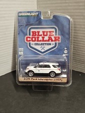 GREENLIGHT 2014 Ford Interceptor Utility POSTAL POLICE Blue Collar 1:64 NEW