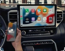 Multimedia radio with automatic GPS navigation, CarPlay, Android 15, 2-DIN video