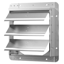 Shutter Louver Vent 10" 12" 14" 16" 18" Galvanized Sheet Automatic No Blade Fan