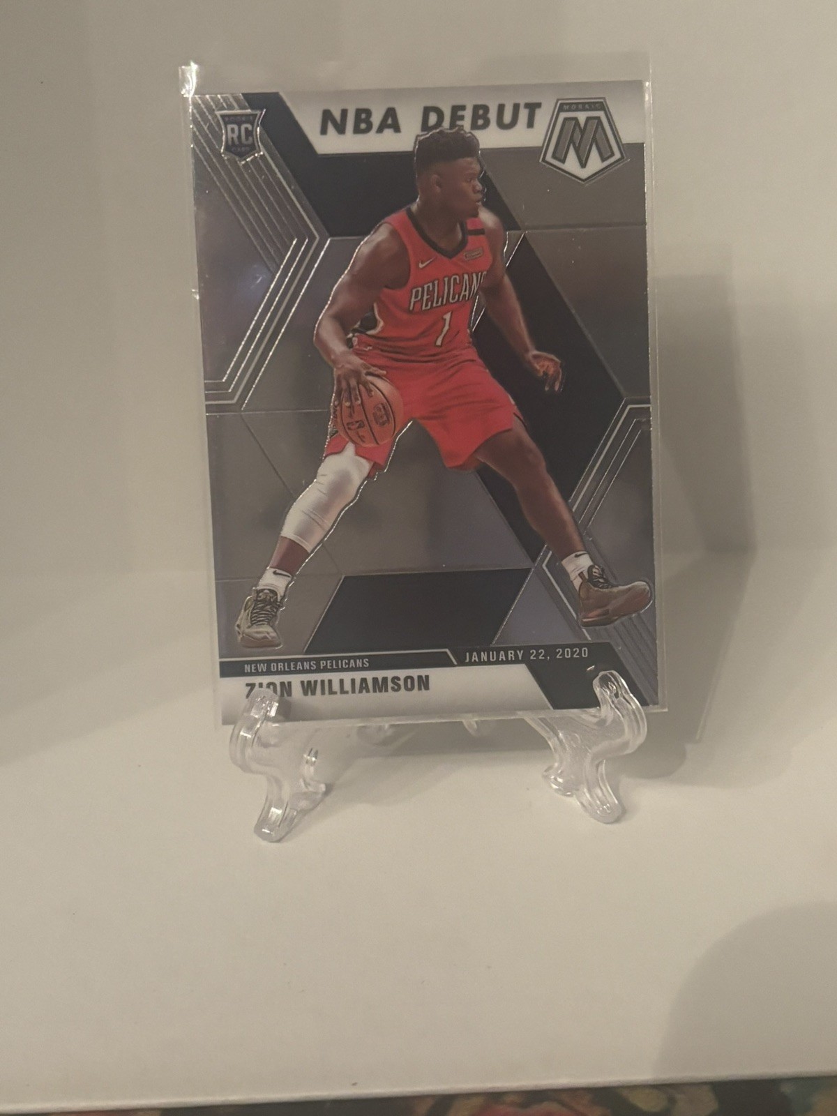 2019-20 Panini Mosaic NBA Debut Zion Williamson Rookie RC #269, Pelicans