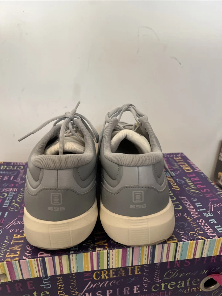 Zapatillas Tenis New Balance 696 V5 Cancha Dura Gris/Blanco MCH696G5 Talla 13 2E Foto 4 de 4