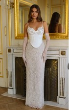 ROSIE ETIENNE SOPHIE GOWN W/GLOVES SIZE 0. SOLD OUT ONLINE!