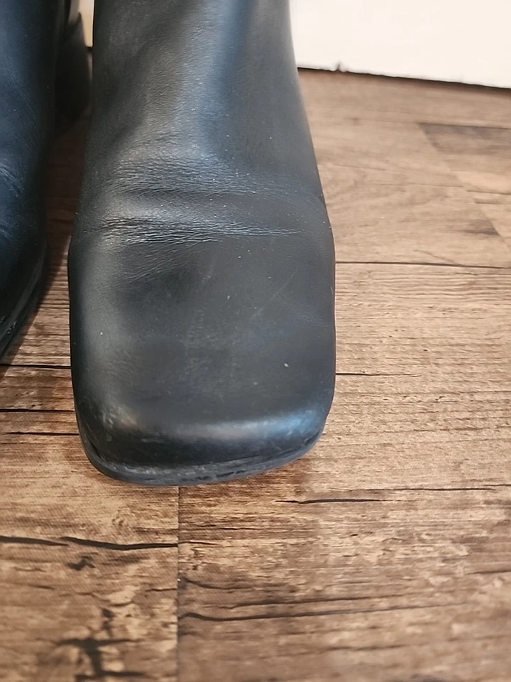 LifeStride Boots Womens Black 9 Leather Mid Calf Shoe Pull On Fashion 895L88 - Image 4 of 4