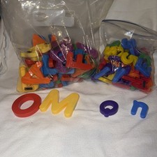 Lot Magnetic Fridge Alphabet Letters Numbers ABC 123 Colors. Small  XL