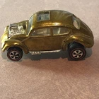 New Listing1967 Hot Wheels Redline Custom Volkswagen - Vintage Gold w/White Int. & Sunroof