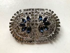 Vintage 1930s Art Deco Coro Duette Brooch/Dress Clips/Earrings. Costume Jewelry