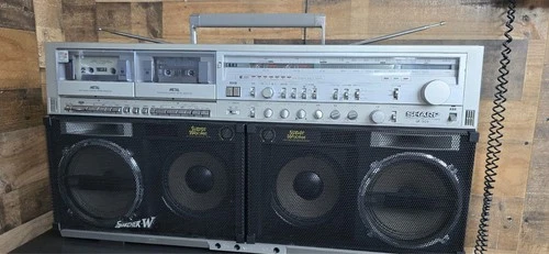 SHARP GF-909 Vintage Boombox Ghetto Blaster Boombox AM/FM Cassette Tape