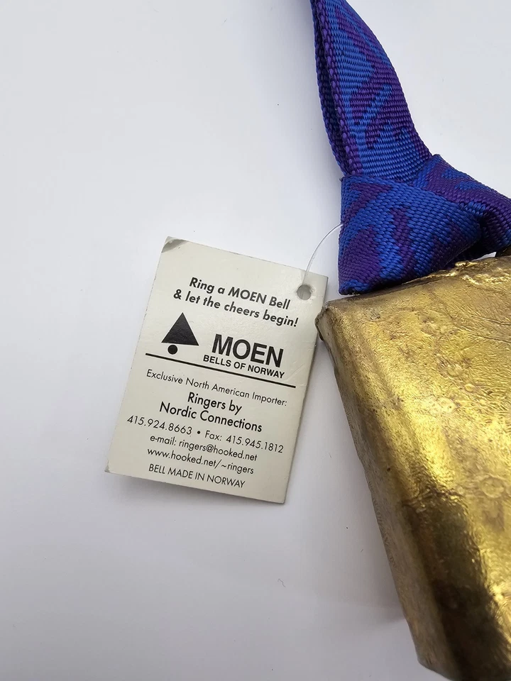 Олимпийский колокольчик со шнурком Salt Lake City 2002 — Moen Bells of Norway — винтажный - Изображение 4 из 4