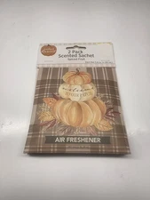 Scented Sachet Harvest Pumpkin Spiced Fruit lot of 2 large singles new