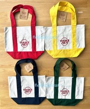 100 GENUINE, Trader Joe's Mini Canvas Tote Bag, Limited Edition - Set Of 4