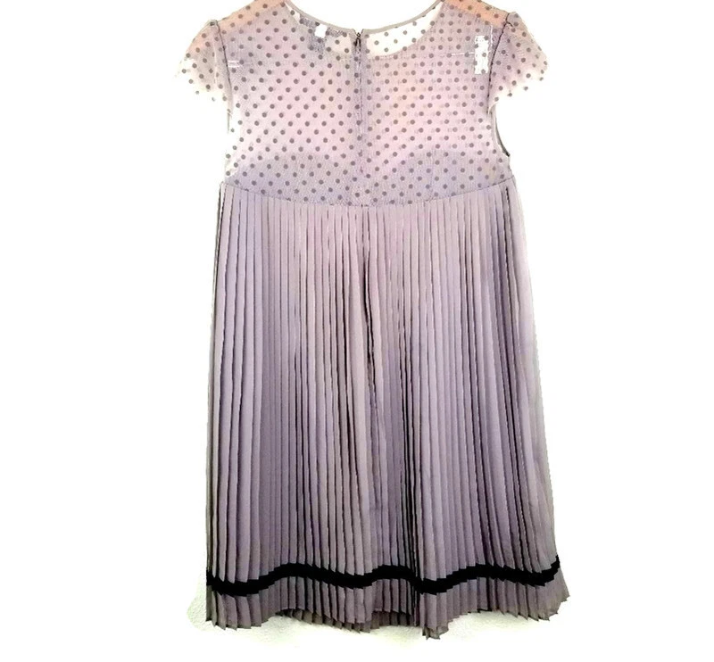 UNDERCOVER Victoria's Secret mini abito plissettato in rete a pois taglia S