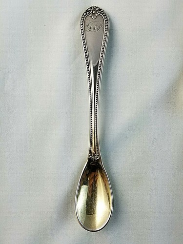 6 Coin Silver Egg Spoons 5 3/4" by Bailey & Co. Philaadelphia 1848 Mono - Picture 2 of 5