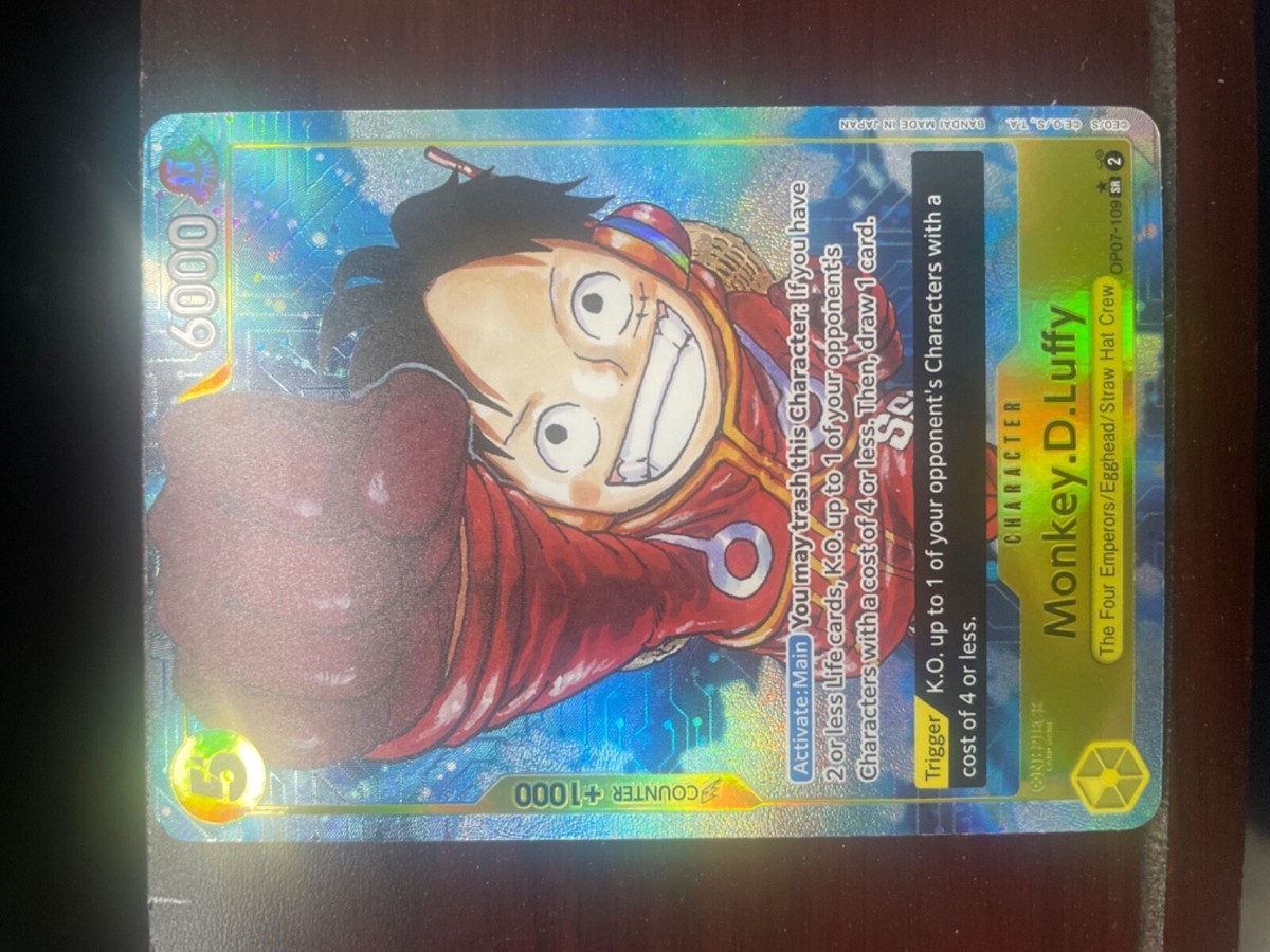 one piece card game egghead one piece egghead luffy card rare