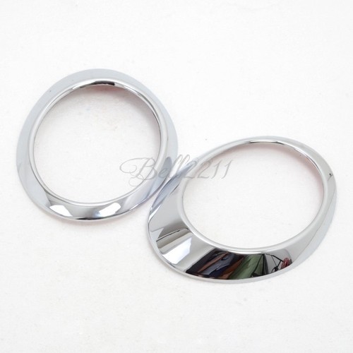 ABS Chrome head Front Fog Light Lamp Cover Trim For Subaru Forester 2009-2012 - Picture 2 of 9