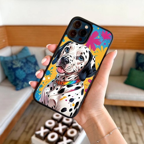 For iPhone SE XS XR Max 5 6 7 8 Plus Anti scratch Cover Animal Print Dalmatian - Picture 22 of 25